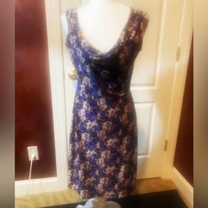 Huminska Dress in Beautiful Purples and Tans